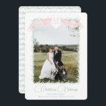 Cartão De Festividades Fita Rosa Fita Crest Natais vintages Greeneração F<br><div class="desc">Fita Cor de Fita Rosa Cesta de Feriado de Natais vintages Greenery. Este belo Cartões de foto de Natal apresenta um verde aquarela com uma fita e uma crista cor-de-rosa macia como um quadro para uma foto. É perfeito se você está procurando por Cartões de foto de Natal clássicos, sulistas,...</div>