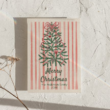 Fitas Verdes Vermelhas Retro Árvore Natal Não Foto