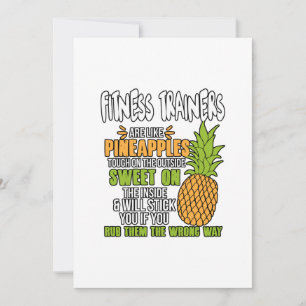 Cartão De Festividades Fitness Trainers Are Like Pineapples.