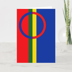 Cartão De Festividades Flag of the Sami People Greeting Card