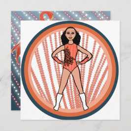 Cartão De Festividades Flamingo Dancer B