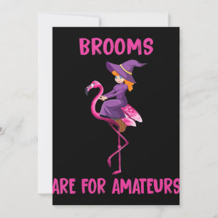 Cartão De Festividades Flamingo   Fantasia de Halloween Flamingoween