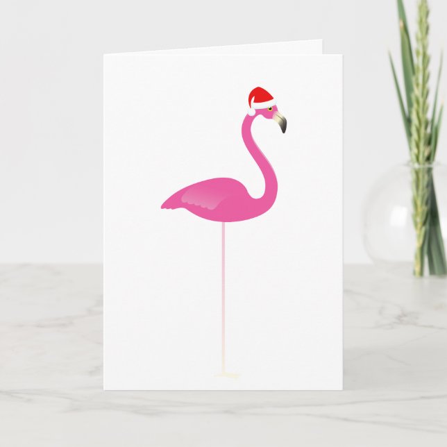 Cartão De Festividades Flamingo Holiday Foled Card (Frente)