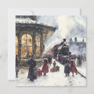 Cartão De Festividades Flat Christmas Card