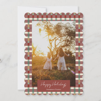 Cartão De Festividades Flat Holiday Card Happy Holidays