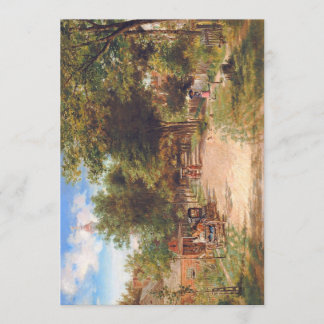 Cartão De Festividades Flat Thanksgiving Card