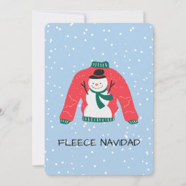 Cartão De Festividades Fleece Navidad - Engraçado Design de doce de Natal