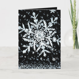 Cartão De Festividades Floco de neve