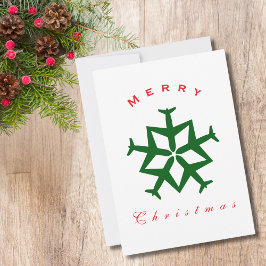 Cartão De Festividades Floco de Neve de Avião de Natal Foto Engraçada Avi