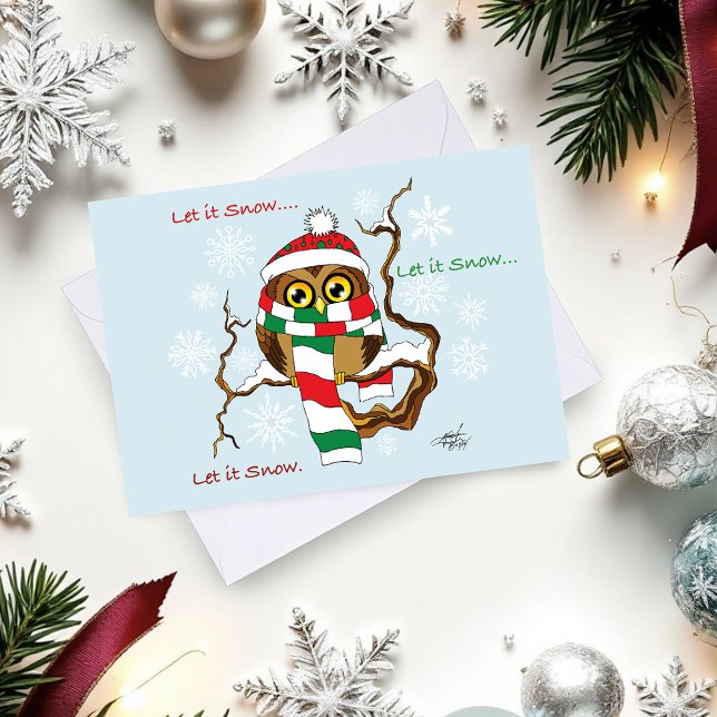 Cartão De Festividades Floco de Neve de Natal (Criador carregado)