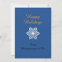 Floco de Neve Elegante Dourado Azul Marinho Logoti