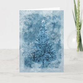 Cartão De Festividades Flocos de neve