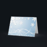 Cartão De Festividades Flocos de neve<br><div class="desc"></div>