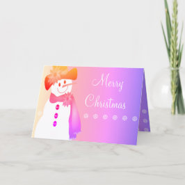 Cartão De Festividades Flocos de neve brancos e bonitos