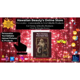 Cartão De Festividades Flocos de neve Fala Natal Cláusula Santa Dourada F