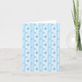 Cartão De Festividades Flocos de neve retrô