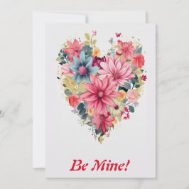 Cartão De Festividades Flor Amor Arco-íris Coração 3 Personalizado