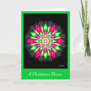 Cartão De Festividades Flor de Natal
