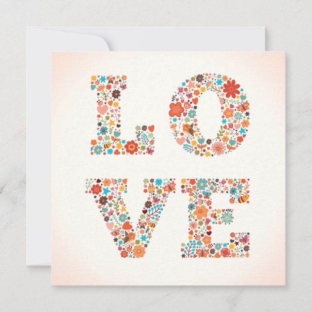 Cartão De Festividades Flor do namorados (Frente)