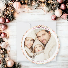 Cartão De Festividades Flor Personalizável, Rosa Vintage