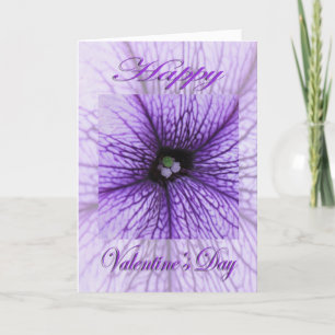 Cartão De Festividades Flor roxo dia de os namorados