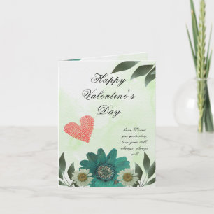 Cartão De Festividades Flor Verde - Um Amor Como Nenhum Outro