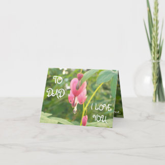 Cartão De Festividades Flores da forma do coração