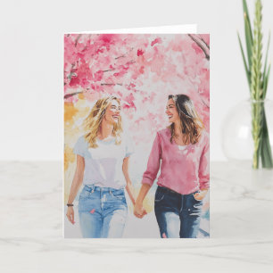 Cartão De Festividades Flores de Cerejeira_Arte Digital LGBTQ