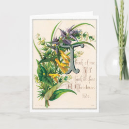 Cartão De Festividades Flores de Poesia de Poema de Placas para Natais vi