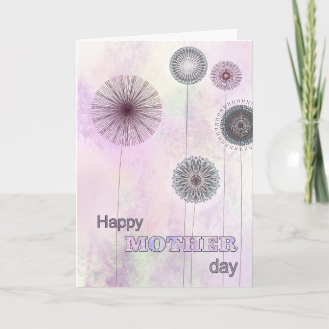 Cartão De Festividades Flores de rabo (Frente)