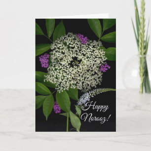 Cartão De Festividades Flores Feliz Ano Novo Persa Norooz