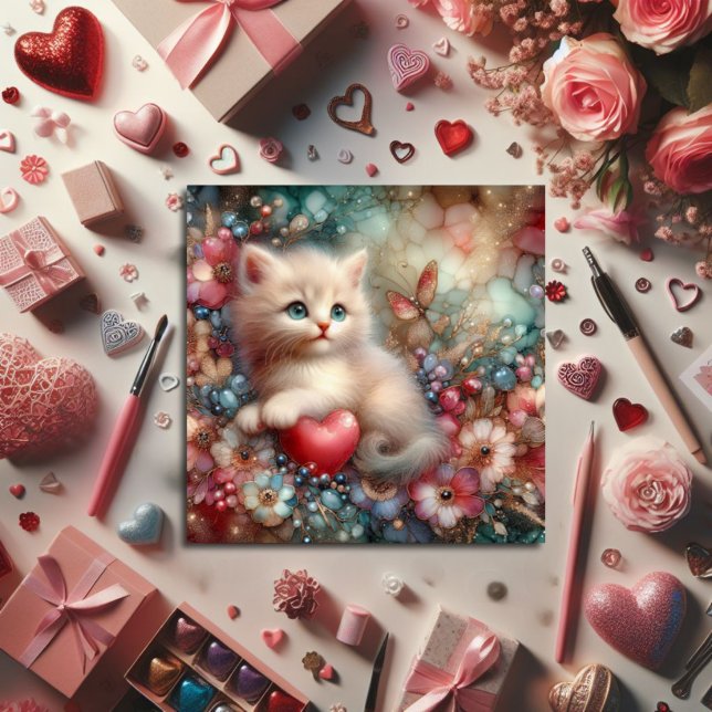 Cartão De Festividades Flores Luminosas De Pastel Cugado E Namorados De G (Criador carregado)