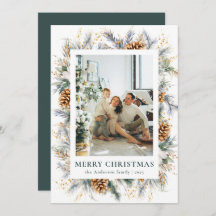 Floresta Negra Botânica Moderna Feliz Natal Feliz