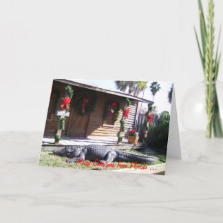 Cartão De Festividades Flórida Natal