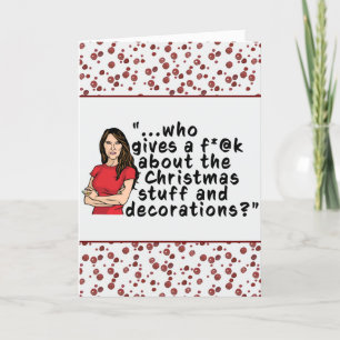 Cartão De Festividades FLOTUS Melania Trump Funny Folded Christmas Card