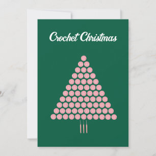 Cartão De Festividades Fofa Moda Chic Amante de Crochê Hobby de Linha