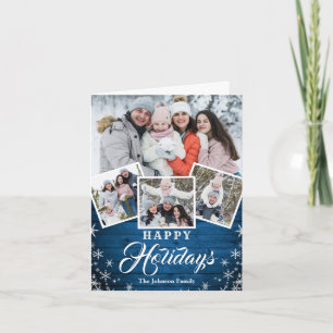 Cartão De Festividades Foguete de Natal - Madeira russa 4