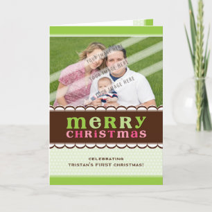 Cartão De Festividades FOLDED PHOTO GREETING CARD :: candyfloss 2