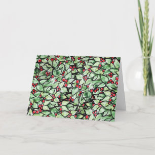 Cartão De Festividades Folha festiva Pasta aqueca de Natal