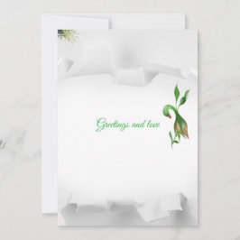 Cartão de Festividades Folha Única