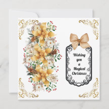 Cartão de Festividades Folha Única