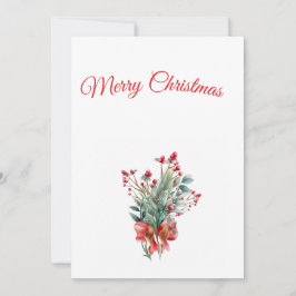 Cartão de Festividades Folha Única