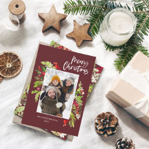 Folhagem de Natal da Burgundy - rusticagem 1