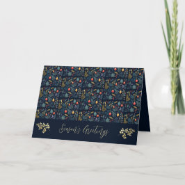 Cartão De Festividades Folhagem Holiday