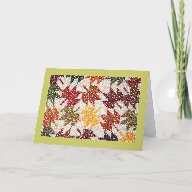 Cartão De Festividades Folhas (Frente)