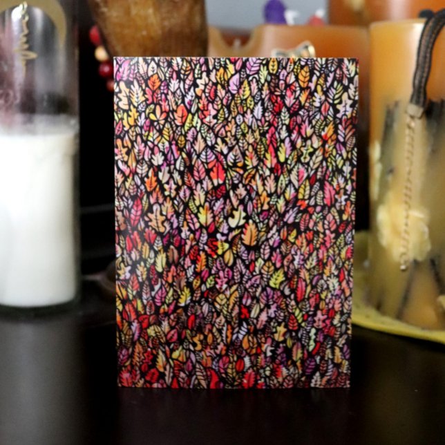 Cartão De Festividades Folhas de outono (Criador carregado)