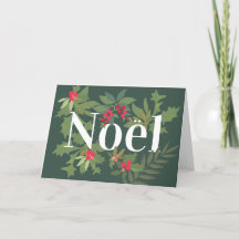 Folhas e bagas verdes e noel feriados