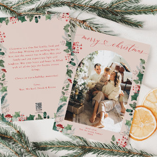 Cartão De Festividades Fólio Botânico 1 - Arco de Fotografias da Família