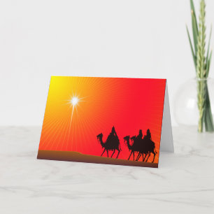 Cartão De Festividades Following the star - Customized