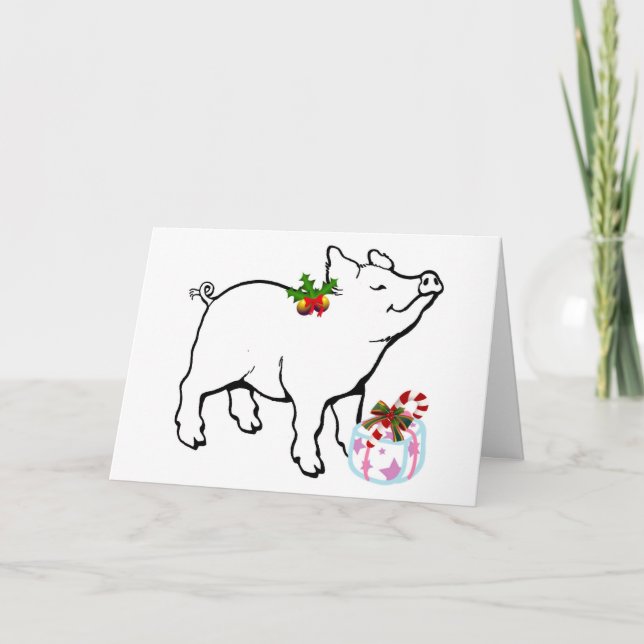 CARTÃO DE FESTIVIDADES FOMOS TODO O CAMINHO PARA DIZER NATAL DE MERCADO (Frente)